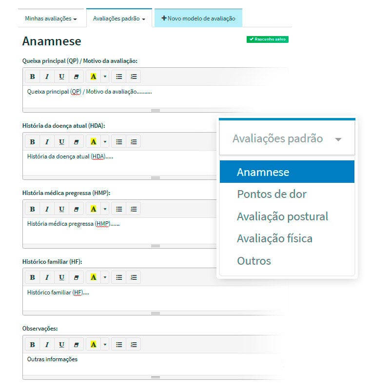 Arquivo avaliação fisioterapia